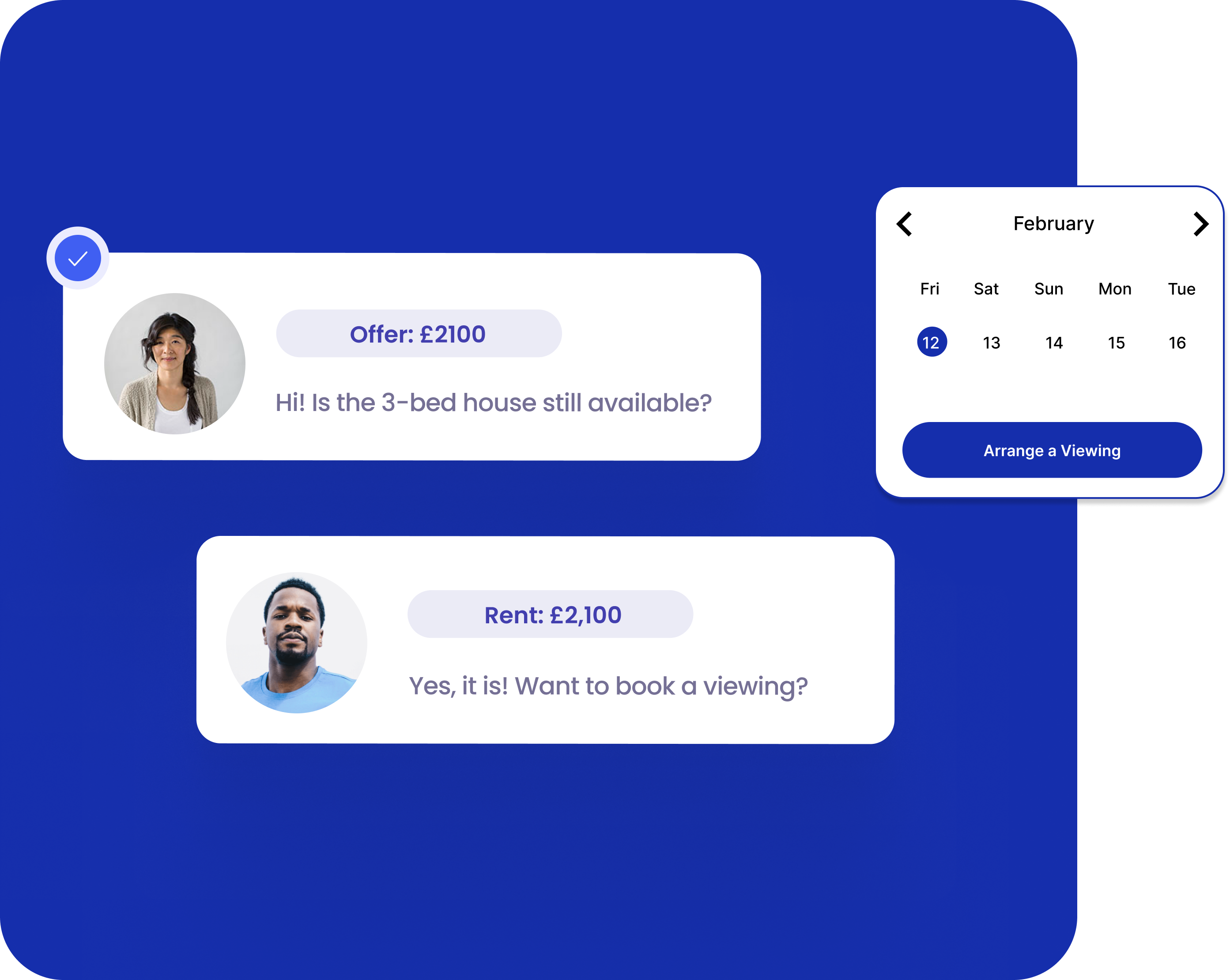 Connect, chat, let & sell instantly